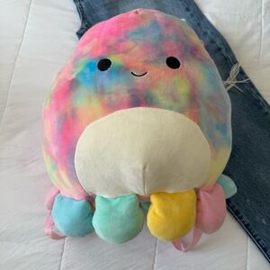 Squishmallow Colorful Tie-Dye Plush Octopus‎ Backpack